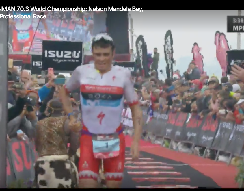Javi Gomez, 3rd place at 70.3 Worlds 2018