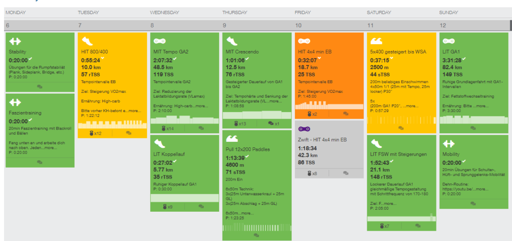 training sub 10 langdistanz
